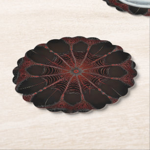 Dessous-de-verre En Papier Araignée de Redback Fractal Art,