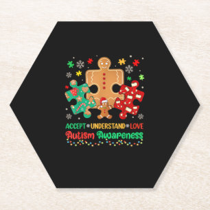 Dessous-de-verre En Papier Autisme Accepter Comprendre Amour Autisme Puzzle C