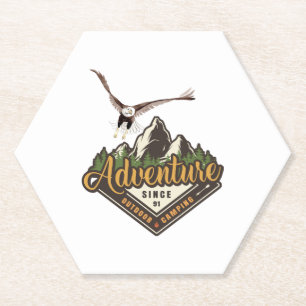 Dessous-de-verre En Papier Aventure Eagle Randonnées Montagnes