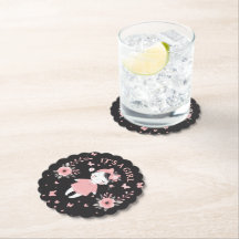 Baby shower gothique rose noir