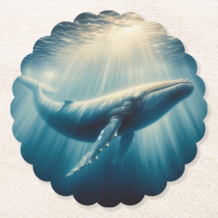 Dessous-de-verre En Papier baleine côtière/marine