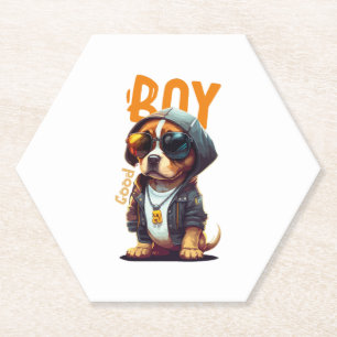 Dessous-de-verre En Papier Beau Chien Chien Cute Chiot