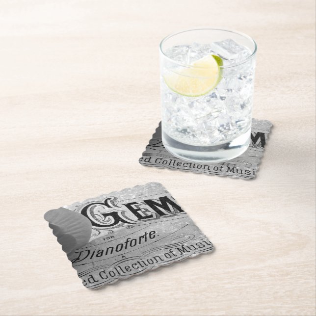Dessous-de-verre En Papier Begonia Gems Pianoforte (En situation)