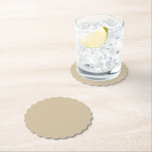 Dessous-de-verre En Papier Beige Champagne