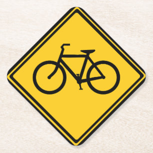 Dessous-de-verre En Papier Bicyclette pour panneau routier