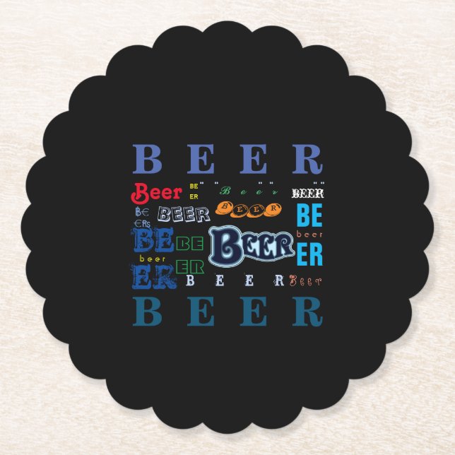 Dessous-de-verre En Papier Bière (Devant)