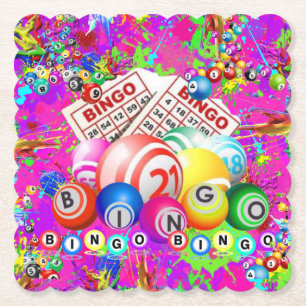 Dessous-de-verre En Papier BINGO BINGO Conçu par CBDOilPrincess 