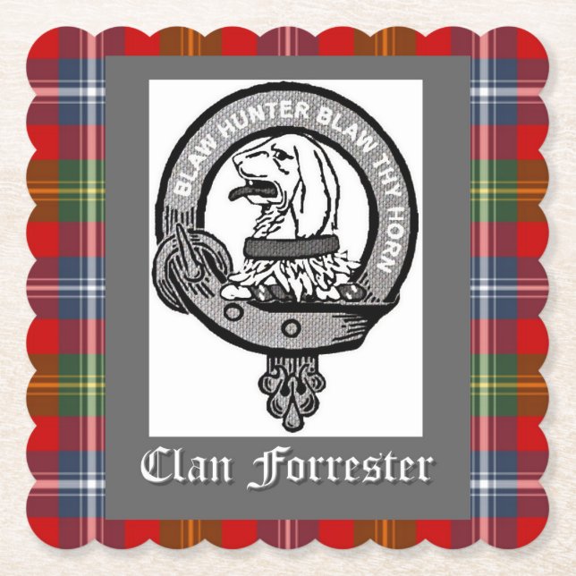 Dessous-de-verre En Papier Blason du clan Forrester (Devant)