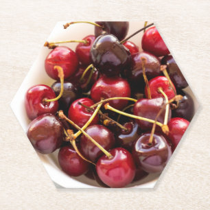 Dessous-de-verre En Papier bol de cerises