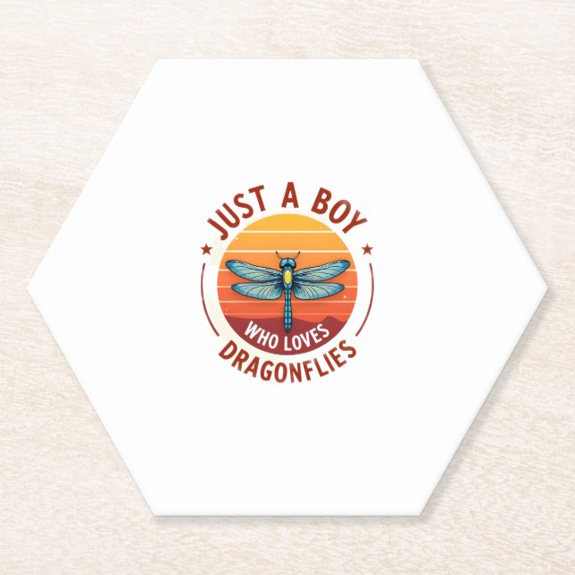 Dessous-de-verre En Papier Boys Dragonfly (2) (Devant)