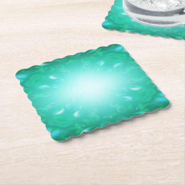 Dessous-de-verre En Papier Bulles lumineuses (Incliné)
