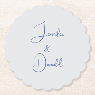 Dessous-de-verre En Papier Calligraphie tendance écriture classique simple pe