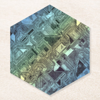 Dessous-de-verre En Papier candy circuits - citron vert :