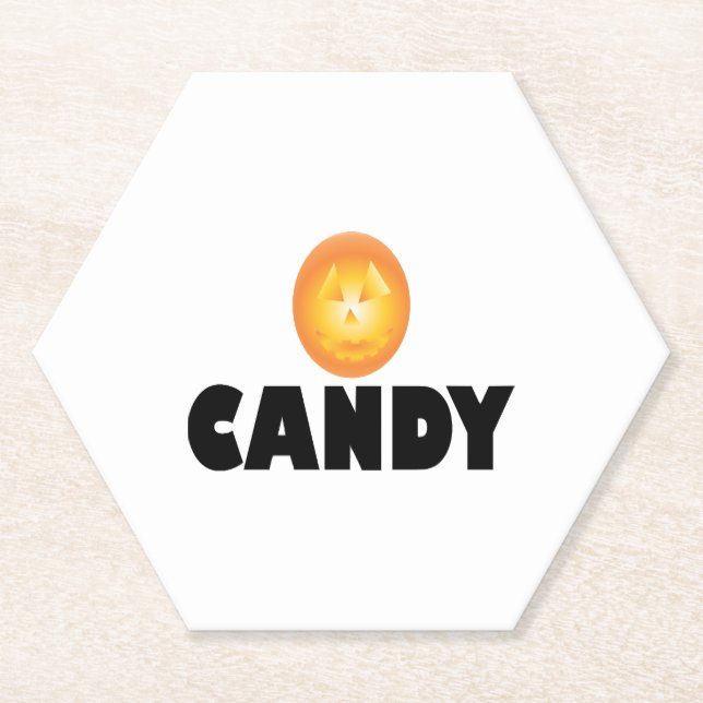 Dessous-de-verre En Papier Candy Halloween (Devant)