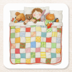 DESSOUS DE VERRE en papier Carré COSY QUILT