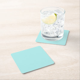 Dessous de verre en papier Carré Turquoise clair