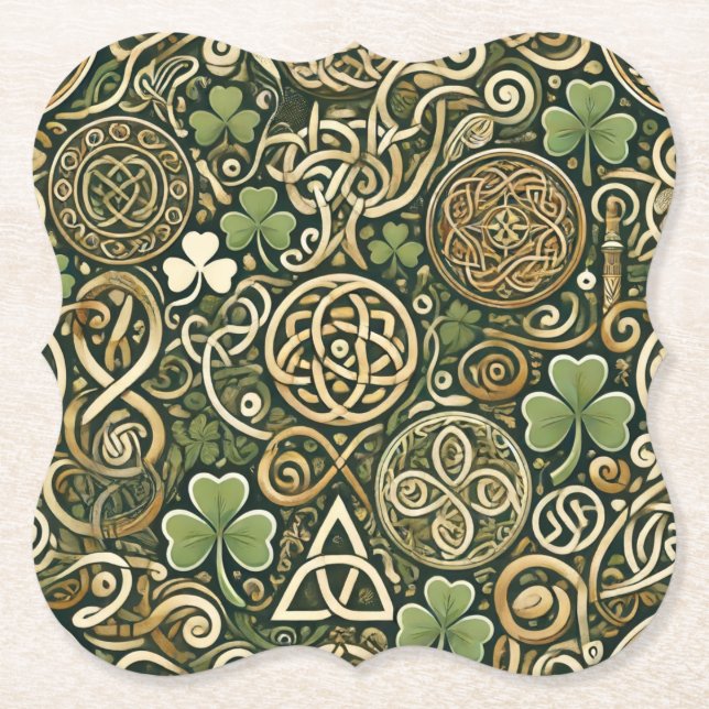 Dessous-de-verre En Papier Celtic Bloom (Devant)