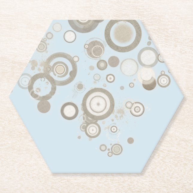 Dessous-de-verre En Papier Cercles motrices flottants (Devant)