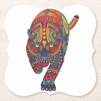 Dessous-de-verre En Papier Chat Alebrije Sombre