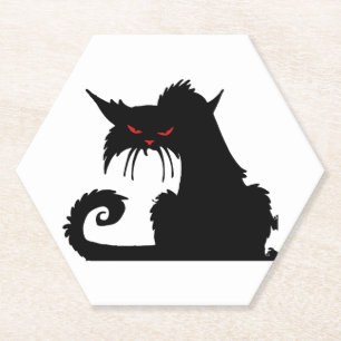 Dessous-de-verre En Papier Chat grincheux