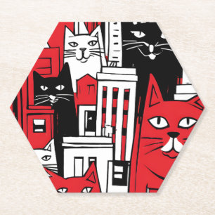 Dessous-de-verre En Papier Chats à New York