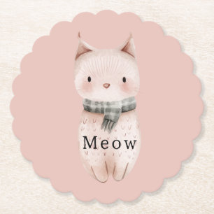 Dessous-de-verre En Papier Chats roses