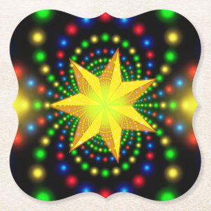 Dessous-de-verre En Papier Christmas Star Fractal Design-29440