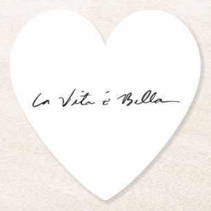 Dessous-de-verre En Papier citations italiennes la vita é bella dessous de v