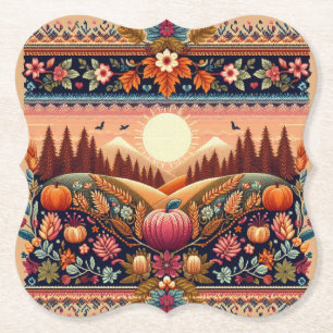 Dessous-de-verre En Papier Classic Fair Isle automne/automne