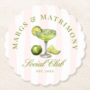 Dessous-de-verre En Papier Club Social Margs & Matrimony