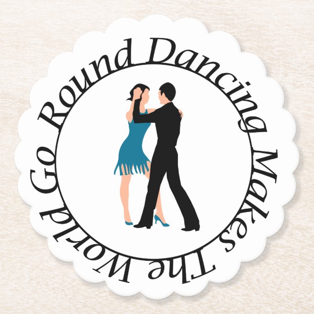 Dessous-de-verre En Papier Coaster for the Round Danceer (Devant)