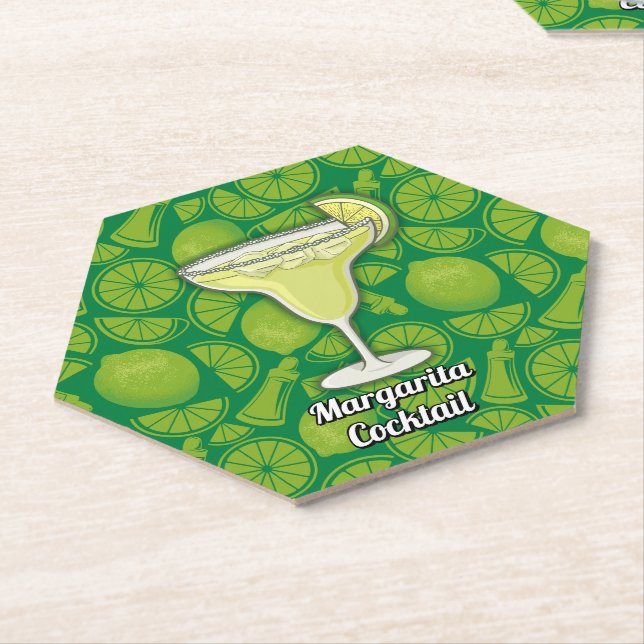 Dessous-de-verre En Papier Cocktail Margarita (Incliné)