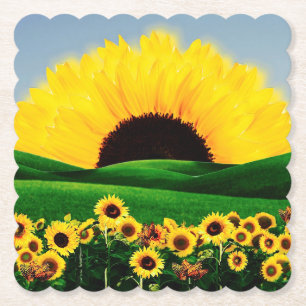 DESSOUS-DE-VERRE EN PAPIER COLLINE DU SOL