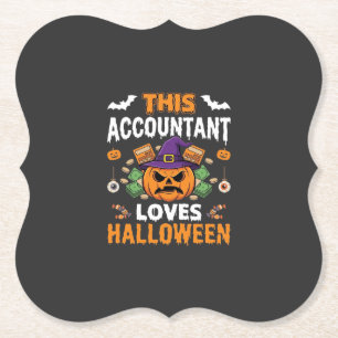 Dessous-de-verre En Papier Comptable Aime Halloween Citrouille Comptable Desi