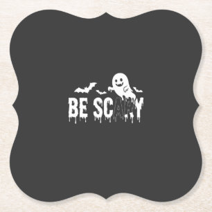 Dessous-de-verre En Papier Conception de chauve-souris fantôme Halloween effr