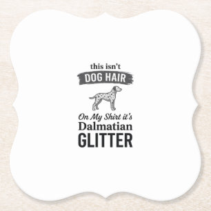 Dessous-de-verre En Papier Conception de citation de cheveux de chien drôle d