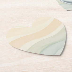 Dessous-de-verre En Papier Conception de vagues boho