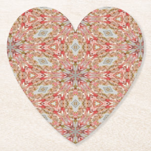 Dessous-de-verre En Papier Coral Kaleidoscope