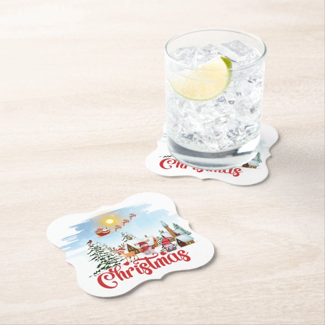 Dessous-de-verre En Papier Cute Gnome (En situation)
