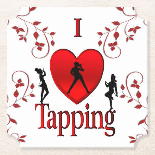 Dessous-de-verre En Papier Danse I Heart Tap