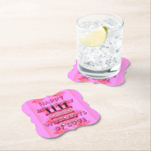 Dessous-de-verre En Papier De belles idées Feminine pour son anniversaire