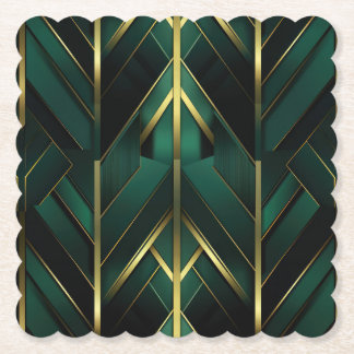 Dessous-de-verre En Papier Décoration Verte
