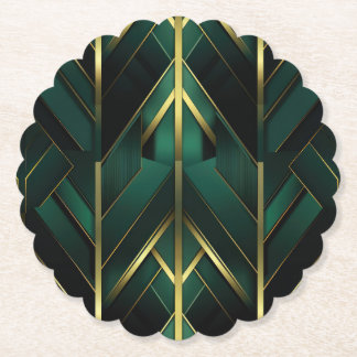 Dessous-de-verre En Papier Décoration Verte