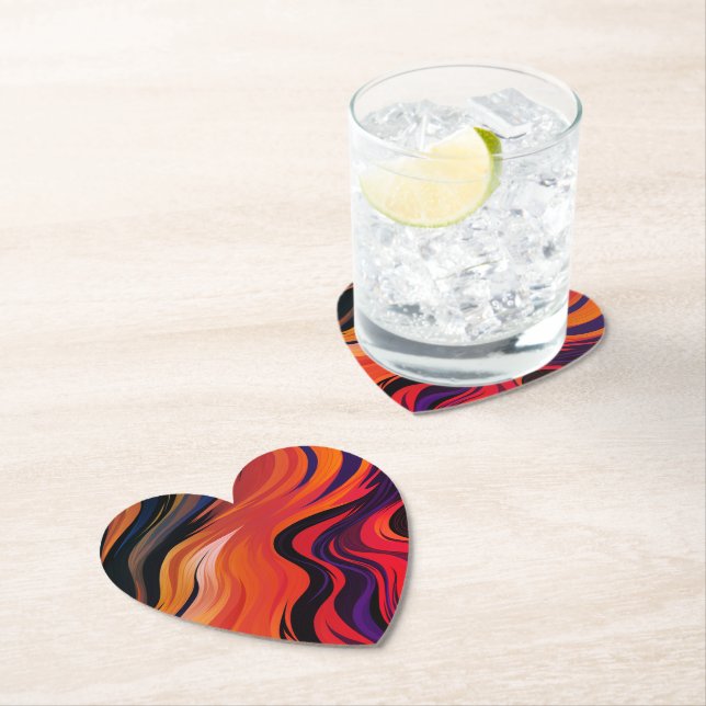 Dessous-de-verre En Papier Design artistique (En situation)