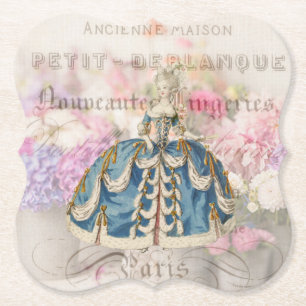 Dessous-de-verre En Papier Dessous de verre Antique Marie Antoinette