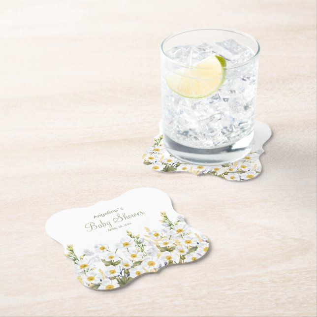 Dessous-de-verre En Papier Dessous de verre baby showers (En situation)