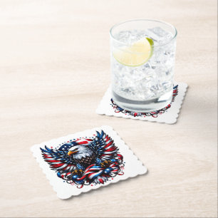 Dessous-de-verre En Papier Dessous de verre de papier patriotique