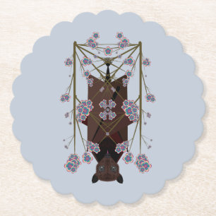Dessous-de-verre En Papier Dessous de verre en papier bleu Ciel Volant Fox