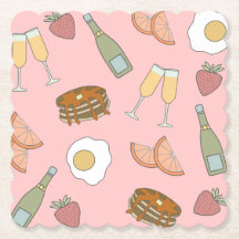 Dessous de verre en papier Brunch & Bubbly