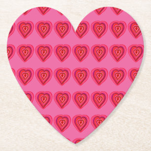 Dessous-de-verre En Papier Dessous de verre en papier coeur